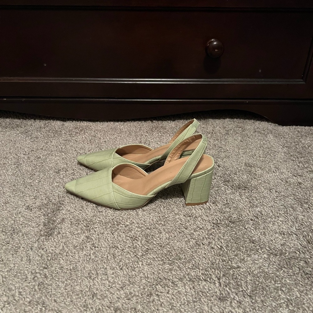 Shein strap chunky heel